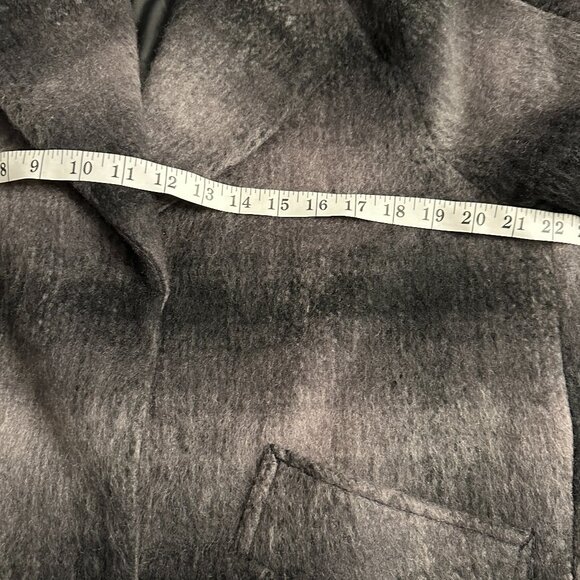 NWT Marc New York Oversized Jacket Emma Brushed Wool Blend Plaid Coat Size 10 - Picture 15 of 16